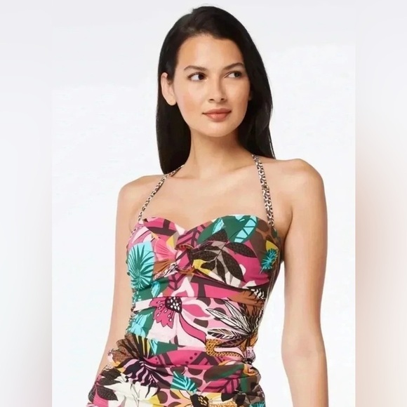 Bleu Rod Beattie Run Wild Draped Bandeau
Tankini Top and Bikini Bottom Size 14 - Picture 3 of 11